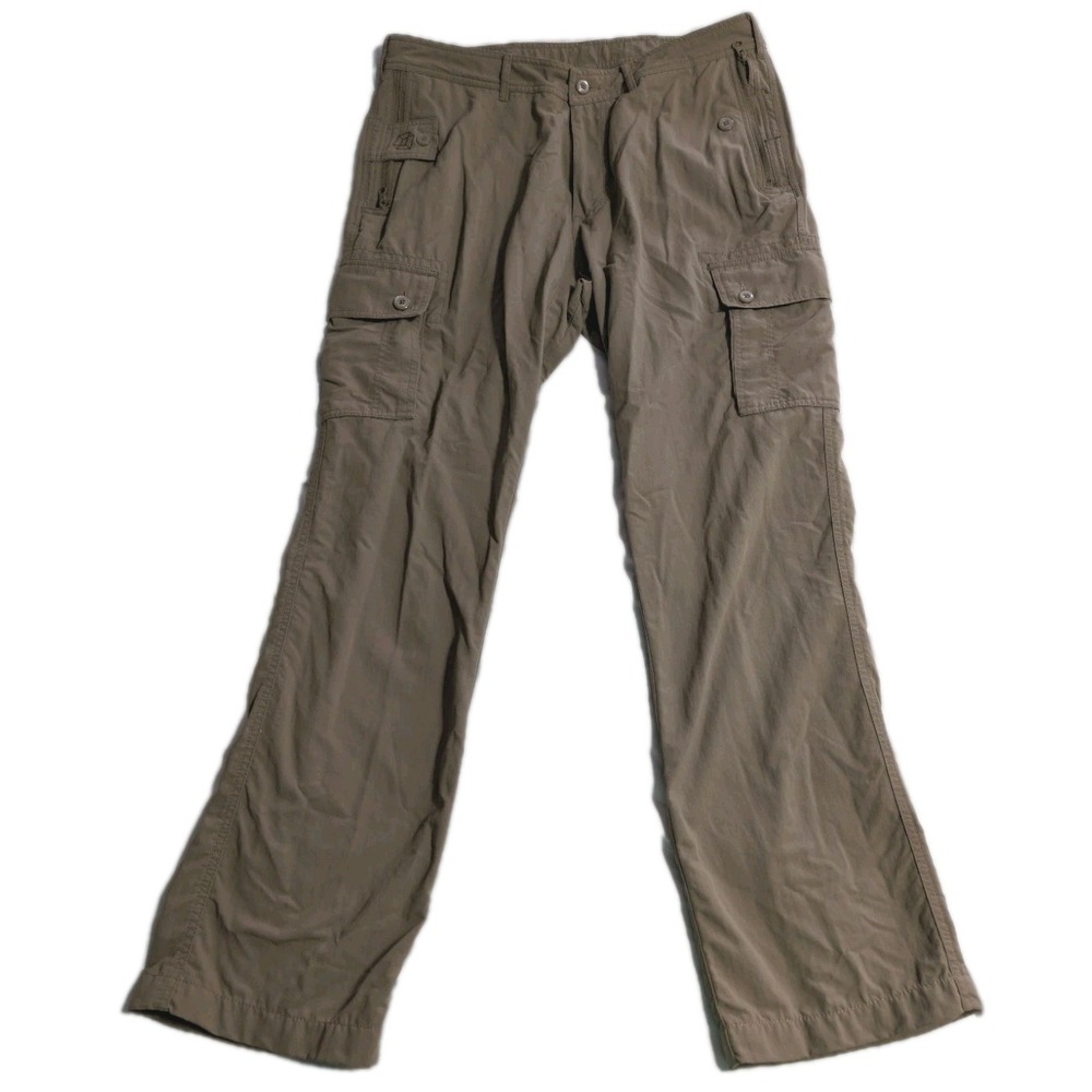 Clothing Arts Pants Mens 34x30 P Cubed Pickpocket Proof Travel Beige Cargo Nylon